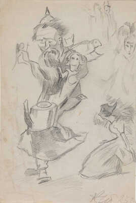 Чеботарёв Константин Константинович. Лист с набросками